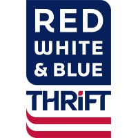 Red White and Blue Thrift Store logo